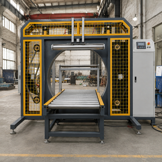 Orbital wrapper front view before shipment