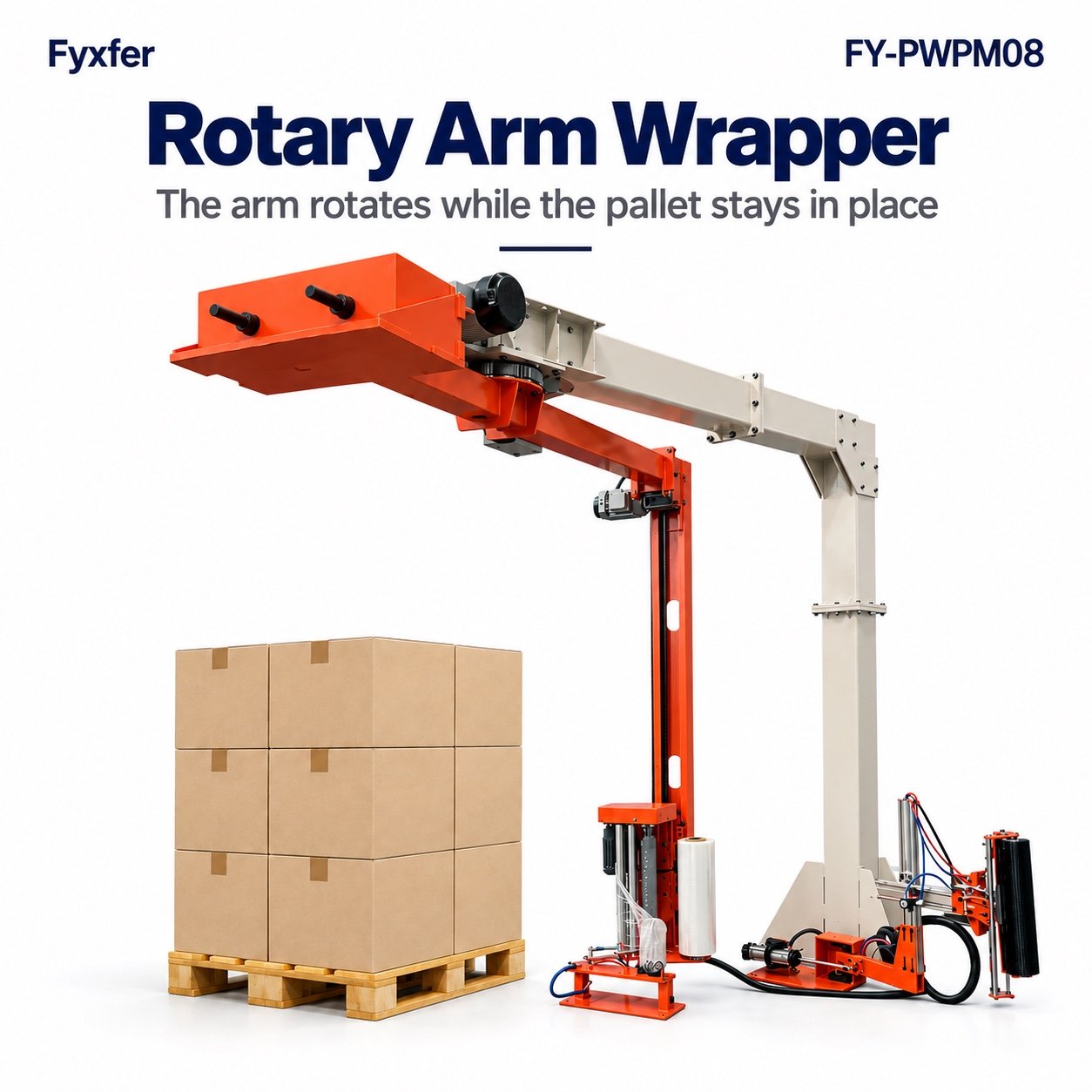 FY-PWPM08 rotary-arm pallet wrapper
